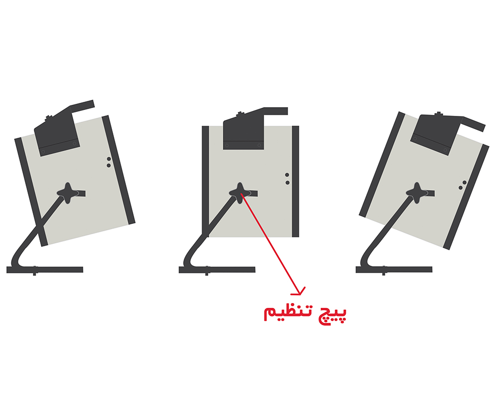 پیچ تنظیم موقعیت هیتر بخاری برقی نیرو تهویه البرز 